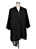 NY 100% Polyester Black 3/4 Sleeve Blouse Size 1X - photo 1