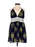 Tricia Fix 100% Polyester Paisley Blue Cocktail Dress Size XS - photo 1