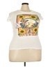 Wound Up Print Ivory Sleeveless T-Shirt Size XXL - photo 1