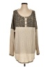 Lovely Melody Animal Print Tan Pullover Sweater Size 1X - photo 1