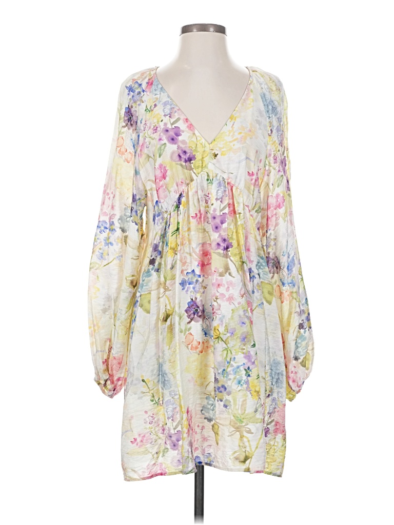 Pre-owned H&m 3/4 Sleeve Blouse In Yellow