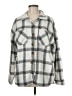 Unbranded 100% Polyester Plaid Gray White Jacket Size M - photo 1