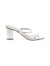 A New Day Metallic Silver Sandals Size 8 - photo 1