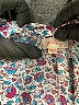 Pixley 100% Rayon Blue 3/4 Sleeve Blouse Size M - photo 7