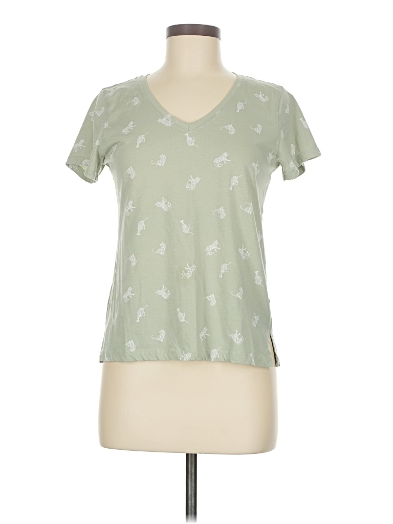 Pre-owned Eddie Bauer Short Sleeve T-shirt In Green