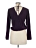 A'gaci 100% Polyester Purple Long Sleeve Blouse Size M - photo 2