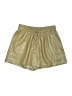 Good American 100% Polyurethane Metallic Gold Shorts Size Med (2) - photo 1