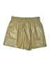 Good American 100% Polyurethane Metallic Gold Shorts Size Med (2) - photo 2