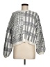 Splendid Checkered-gingham Gray Pullover Sweater Size M - photo 1