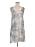 Lavender Brown 100% Polyester Tie-dye Gray Casual Dress Size M - photo 1
