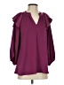 Entro Burgundy 3/4 Sleeve Blouse Size S - photo 1