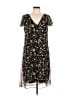 Mary McFadden 100% Polyester Print Black Casual Dress Size 14 - photo 1