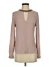 BCBGMAXAZRIA 100% Polyester Tan Long Sleeve Blouse Size XXS - photo 1