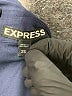 Express 100% Rayon Blue 3/4 Sleeve Button-Down Shirt Size XS - photo 7