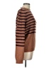 Saint Tropez Stripes Brown Pullover Sweater Size L - photo 4