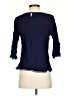 Solitaire 100% Rayon Blue 3/4 Sleeve Top Size S - photo 2