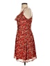 Elle 100% Polyester Paisley Red Casual Dress Size 2 - photo 5