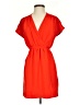 Collective Concepts 100% Polyester Solid Orange Casual Dress Size XS - photo 1