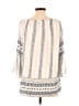 Elan 100% Rayon Ivory 3/4 Sleeve Blouse One size - photo 2