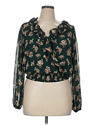 Lush 3/4 Sleeve Blouse (view 1)