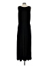 Fever Solid Black Casual Dress Size L - photo 2