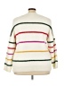 Dreamers Stripes White Pullover Sweater Size 4X - photo 2