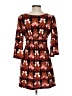 Judith March 100% Polyester Print Brown Casual Dress Size S - photo 2