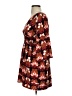 Judith March 100% Polyester Print Brown Casual Dress Size S - photo 5