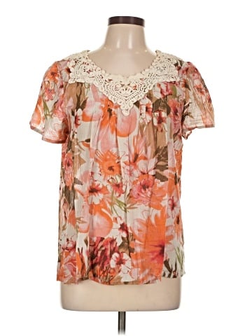 Art and Soul Short Sleeve Blouse (view 1)