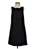H&M 100% Polyester Solid Black Casual Dress Size 2 - photo 1