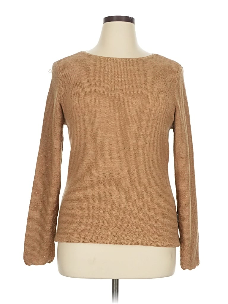 Pre-owned Liz Claiborne Pullover Sweater In Tan