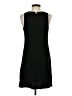 Pieces Solid Black Casual Dress Size S - photo 2