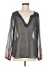 Sanctuary Gray Long Sleeve Blouse Size M - photo 1