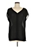 TINA Stephens 100% Polyester Black Short Sleeve Blouse Size M - photo 1