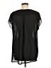 TINA Stephens 100% Polyester Black Short Sleeve Blouse Size M - photo 2