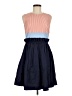 Sportmax Code Color Block Blue Casual Dress Size 8 - photo 1