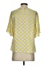 Zara 100% Polyester Yellow Short Sleeve Blouse Size XS - photo 2