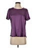 Go By Go Silk 100% Polyester Purple Short Sleeve Top Size S - photo 1
