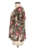 Fourteenth Place 100% Polyester Floral Brown Short Sleeve Blouse Size M - photo 5