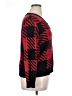 Roz & Ali Checkered-gingham Red Pullover Sweater Size 1X - photo 4