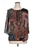 Bleeker & McDougal Brown 3/4 Sleeve Blouse Size L - photo 1