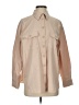 Future Collective Solid Tan 3/4 Sleeve Button-Down Shirt Size S - photo 1