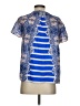 Maeve 100% Silk Blue Short Sleeve Silk Top Size XS - photo 2
