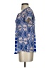 Maeve 100% Silk Blue Short Sleeve Silk Top Size XS - photo 5
