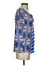 Maeve 100% Silk Blue Short Sleeve Silk Top Size XS - photo 4