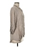 Bobi 100% Rayon Gray 3/4 Sleeve Button-Down Shirt Size M - photo 4
