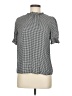 Amazon Essentials Checkered-gingham Black Short Sleeve Blouse Size M - photo 1