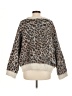 Wild Fable 100% Polyester Animal Print Tan Pullover Sweater Size M - photo 2