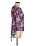 Pink Rose 100% Polyester Burgundy Pink Long Sleeve Blouse Size M - photo 4