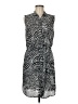 Mossimo 100% Polyester Print Gray Casual Dress Size M - photo 1